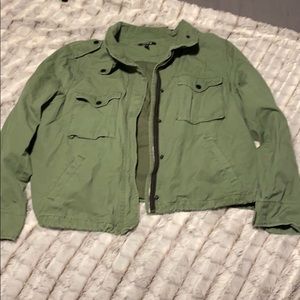 Torrid army green color jacket fits at waist sz2